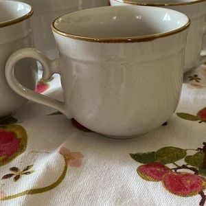 Set of 6 DeVille stoneware cups, Made in Japan